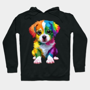 Rainbow Puppy Dog Hoodie